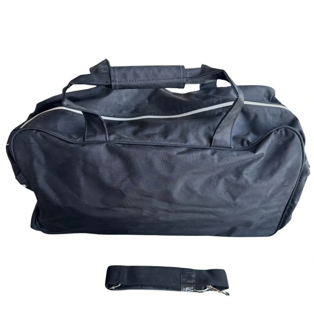 Calvin Klein Vinyl Mesh Weekender Duffel Bag New Strap 20x11x8 EUC Video